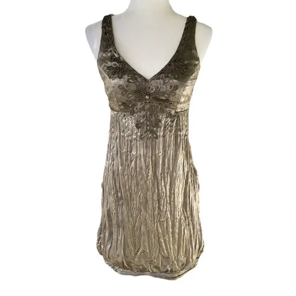 sue wong gold dress Barn red silk organza dupatta, highlighted with delicate dull gold seq –  Kora India main image 0